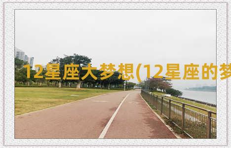 12星座大梦想(12星座的梦想大学)